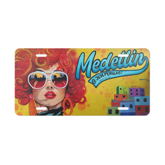 Medellin Themed Vanity Car Plate Auto Parts Vehicle Decor Truck Accessories Cool Gifts Colombia