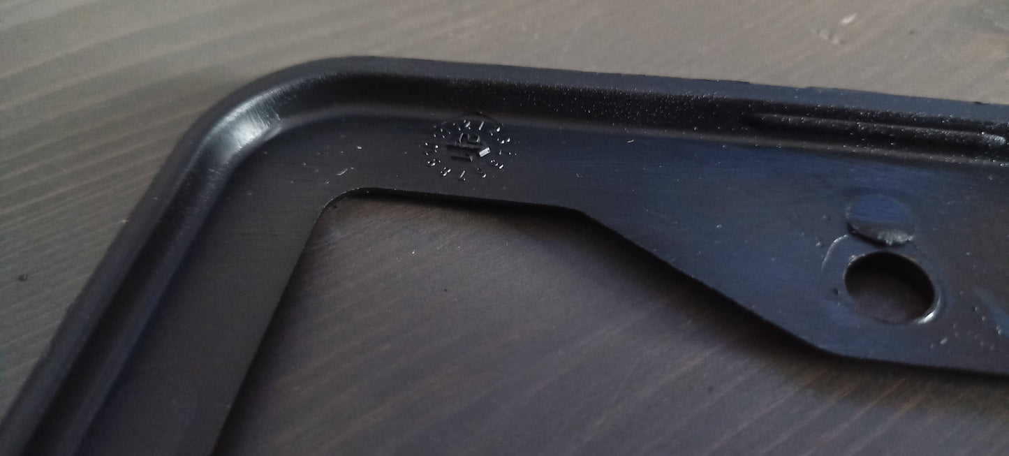 Thin Blue Line Police Car License Plate Frame, Back the Blue Support, Car Decor, Black Plastic, Aluminum, Truck Decor, Car Accessories
