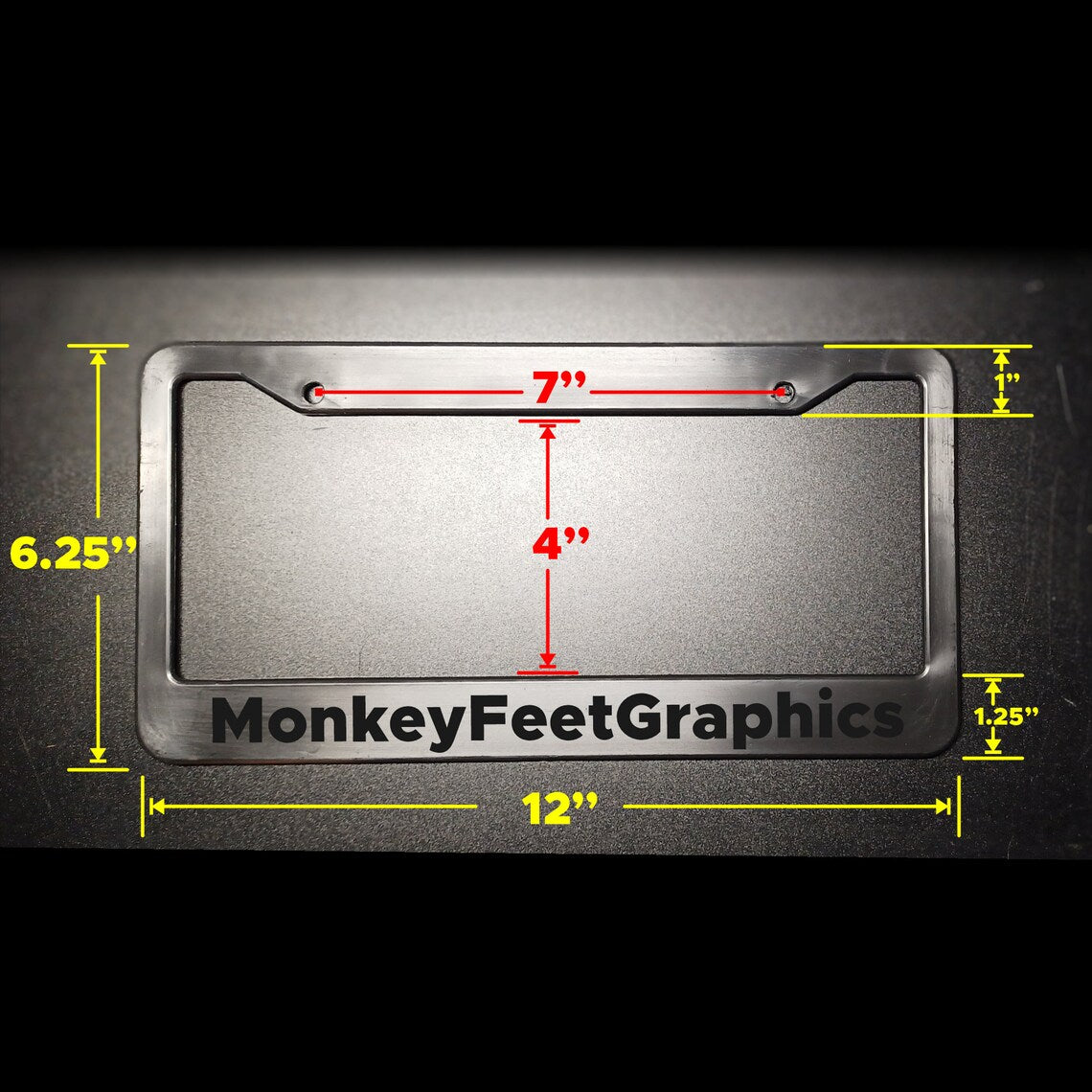 Set of 2 Dodgers / Raiders Black Plastic or Aluminum Car License Plate Frames Truck Parts Vehicle Accessories Car Decor