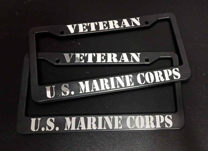 Military License Plate Frames