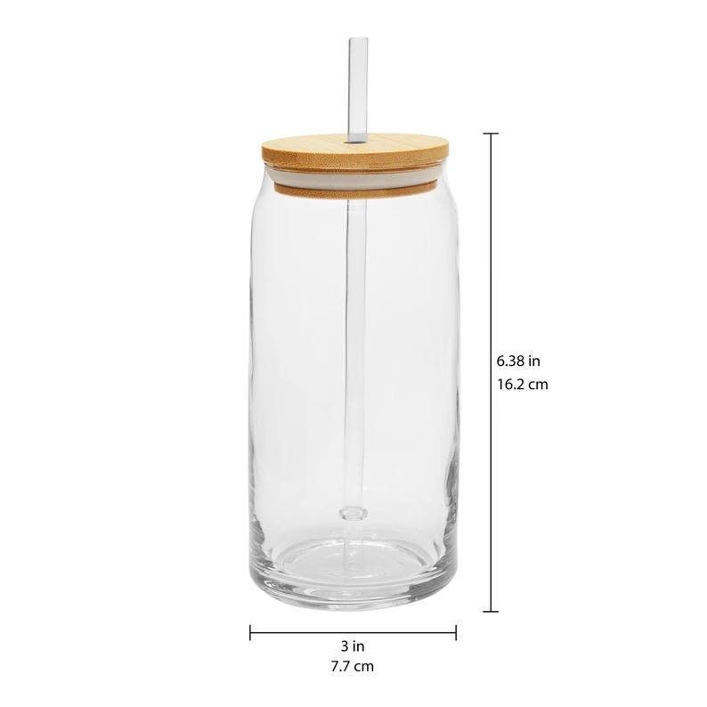 Personalized Iced Coffee Cup, Custom Glass with Bamboo Lid and Straw, Bridesmaid Gift, 16oz, Proposal, Wedding, Smoothies Tea Juice Tumblers, Custom Gifts