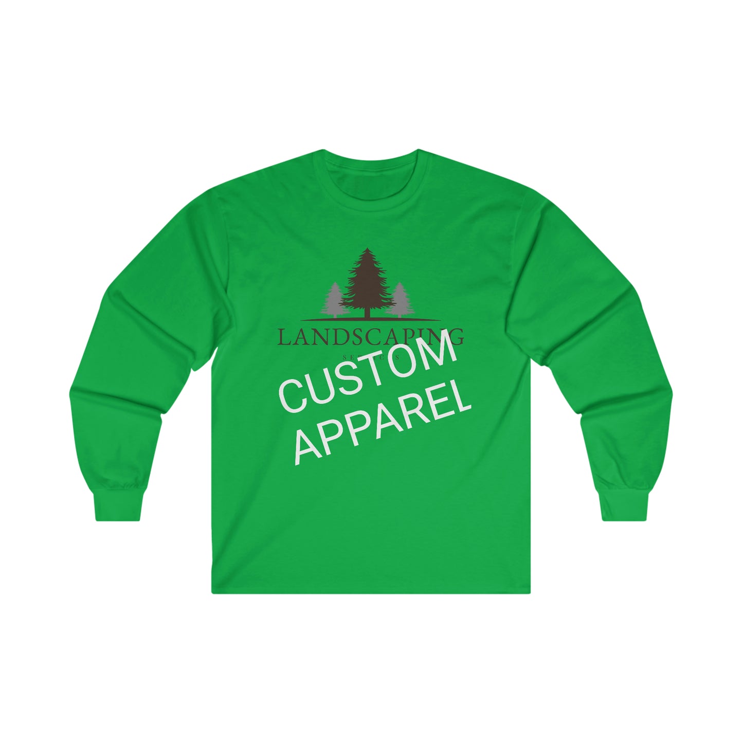 Custom Landscaping Ultra Cotton Long Sleeve Tee Personalized Apparel Promotional Products