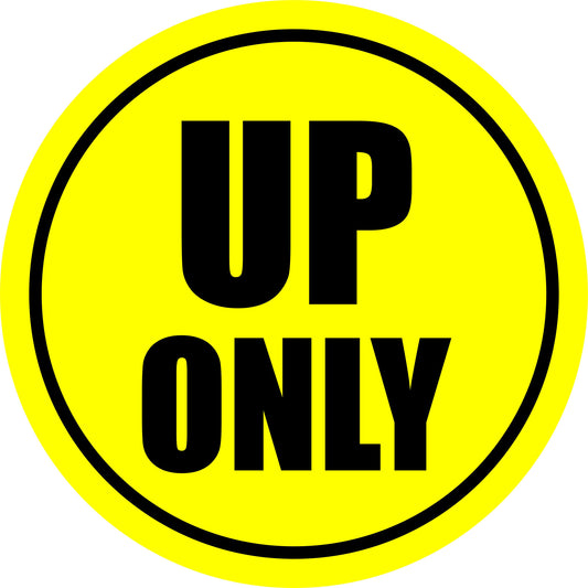 Commercial Floor Vinyl Decal Up Only Sticker Business Industrial Signage