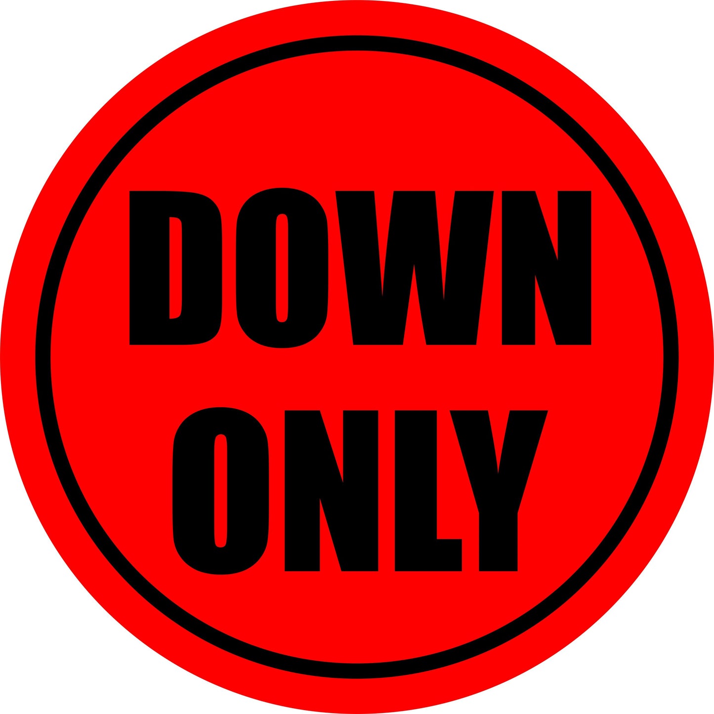 Commercial Floor Vinyl Decal Down Only Sticker Business Industrial Signage