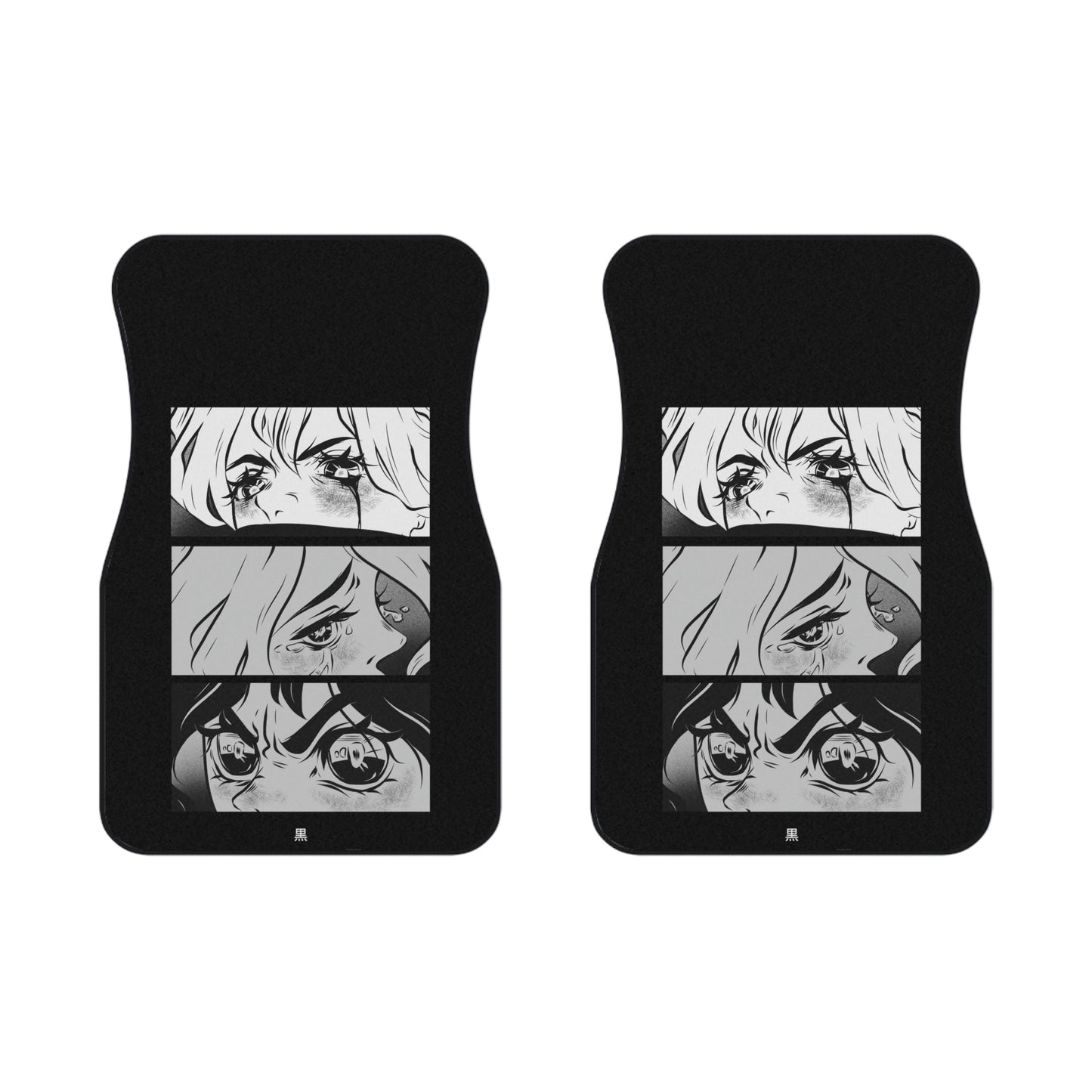 SET of 2 Manga Car Floor Mats Vehicle Van Truck Mats Cool Car Accessories Truck Decor New Car Gifts