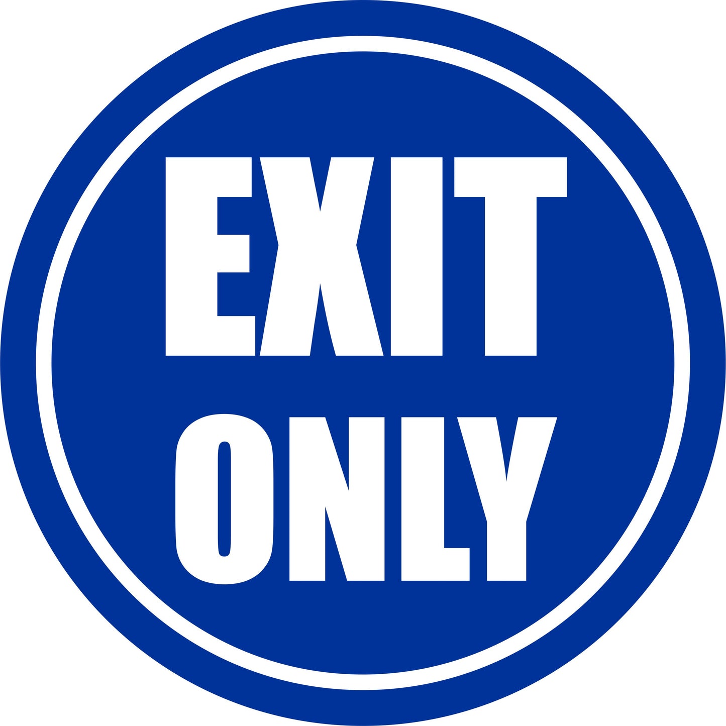 Commercial Floor Vinyl Decal Exit Only Sticker Business Industrial Signage
