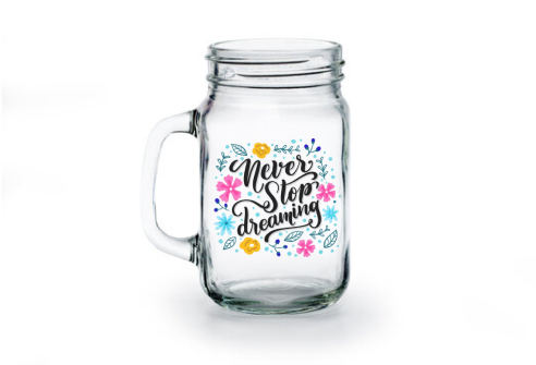Custom 12oz Clear Mason Jars - Promotional Products