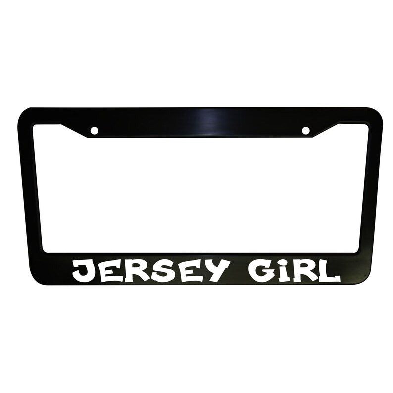 Jersey Girl Car License Plate Frame Black Plastic or Aluminum Truck Car Van Décor Vehicle Accessories Gifts Auto Parts