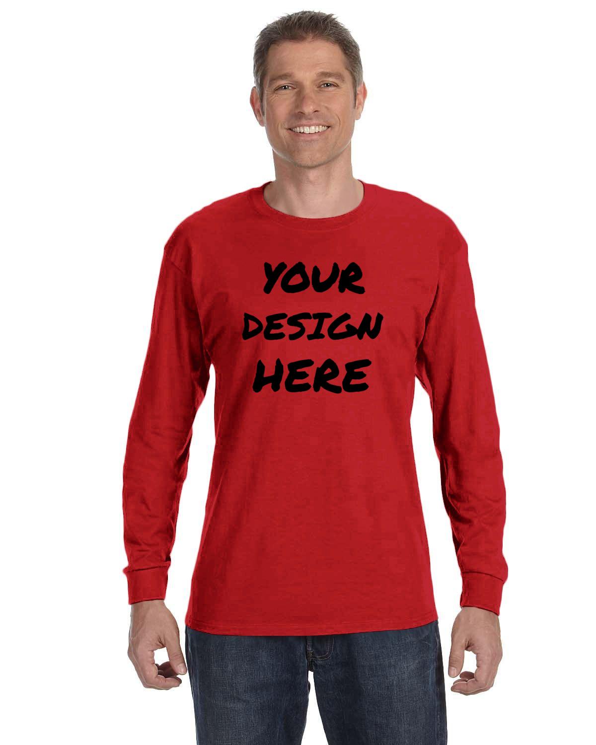 Custom Adult Unisex Long-Sleeve T-Shirt Heavy Cotton