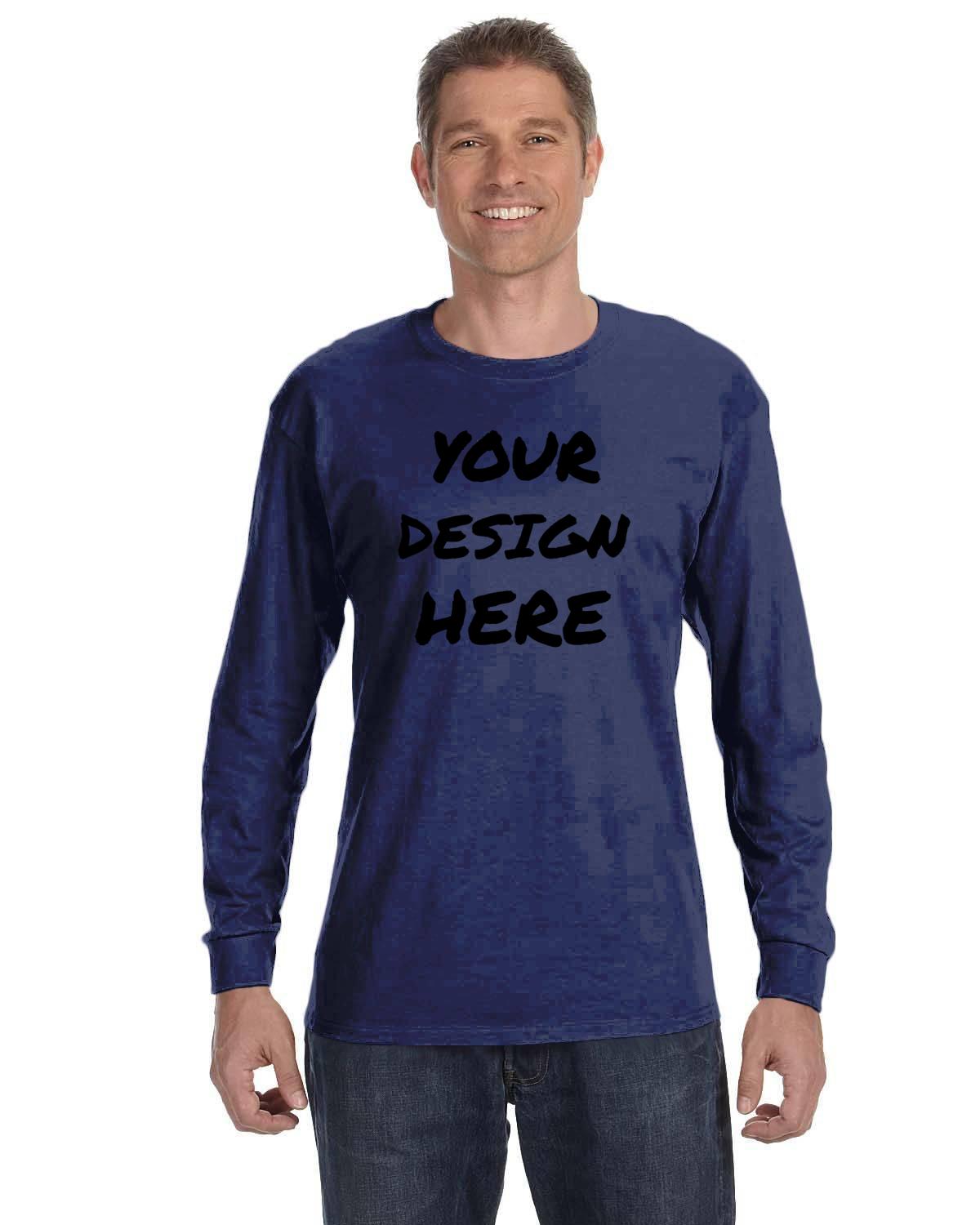 Custom Adult Unisex Long-Sleeve T-Shirt Heavy Cotton