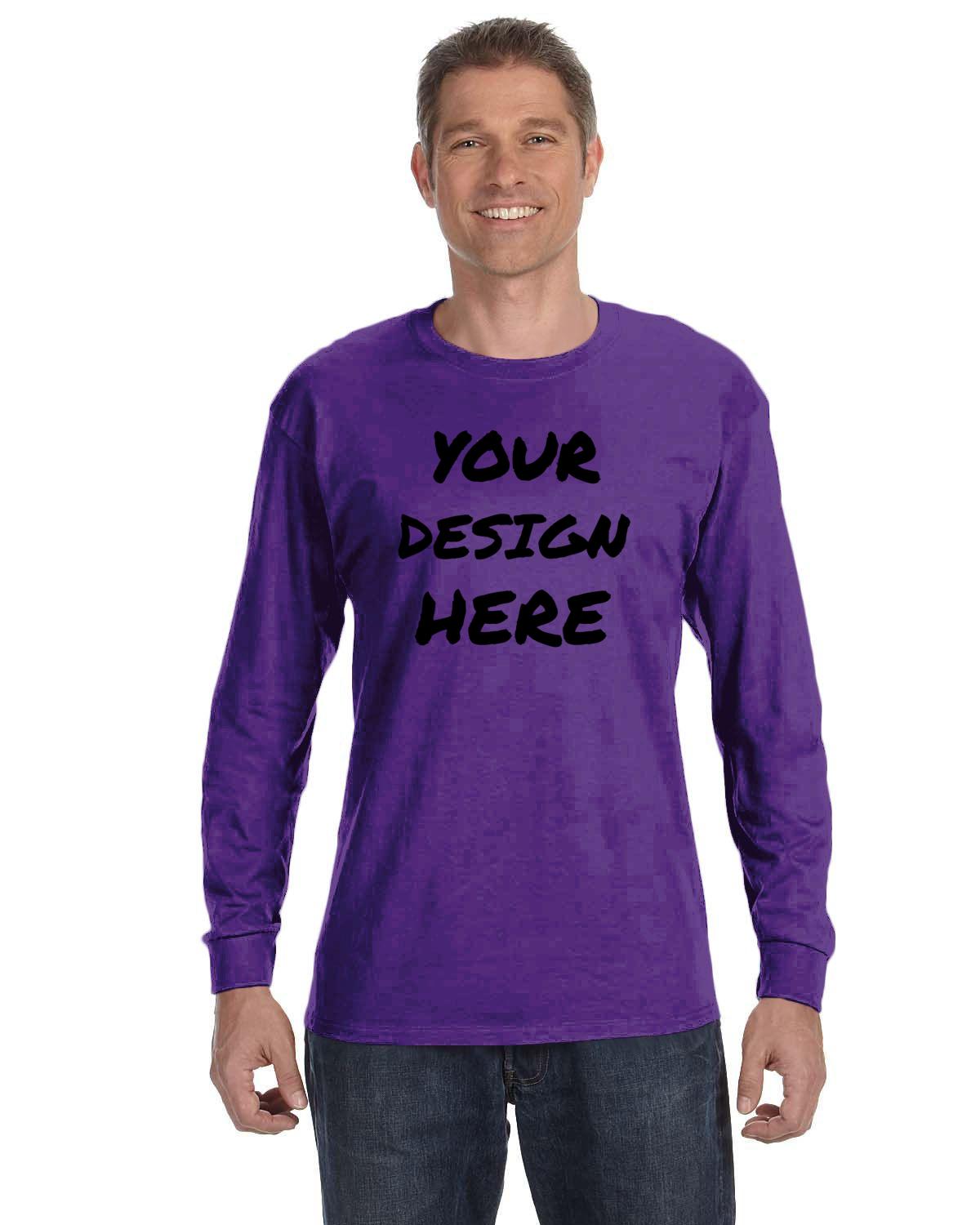 Custom Adult Unisex Long-Sleeve T-Shirt Heavy Cotton