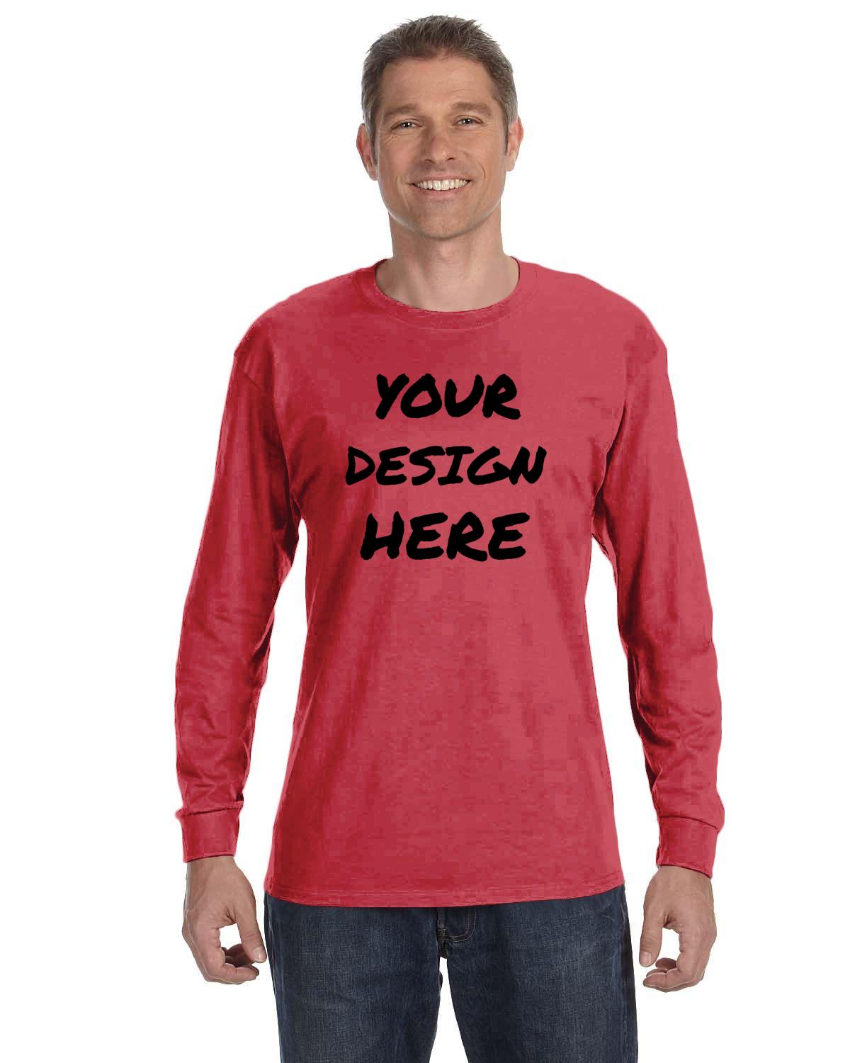 Custom Adult Unisex Long-Sleeve T-Shirt Heavy Cotton