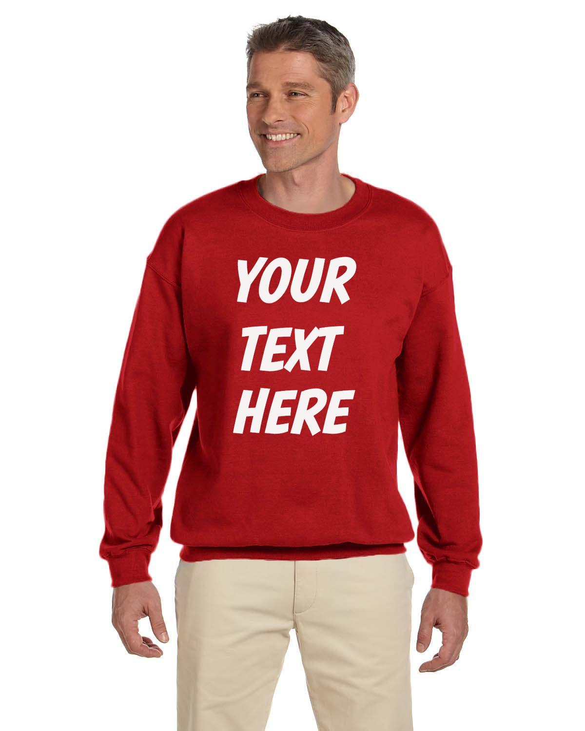 Custom Adult Sweatshirt Personalized Long-Sleeve
