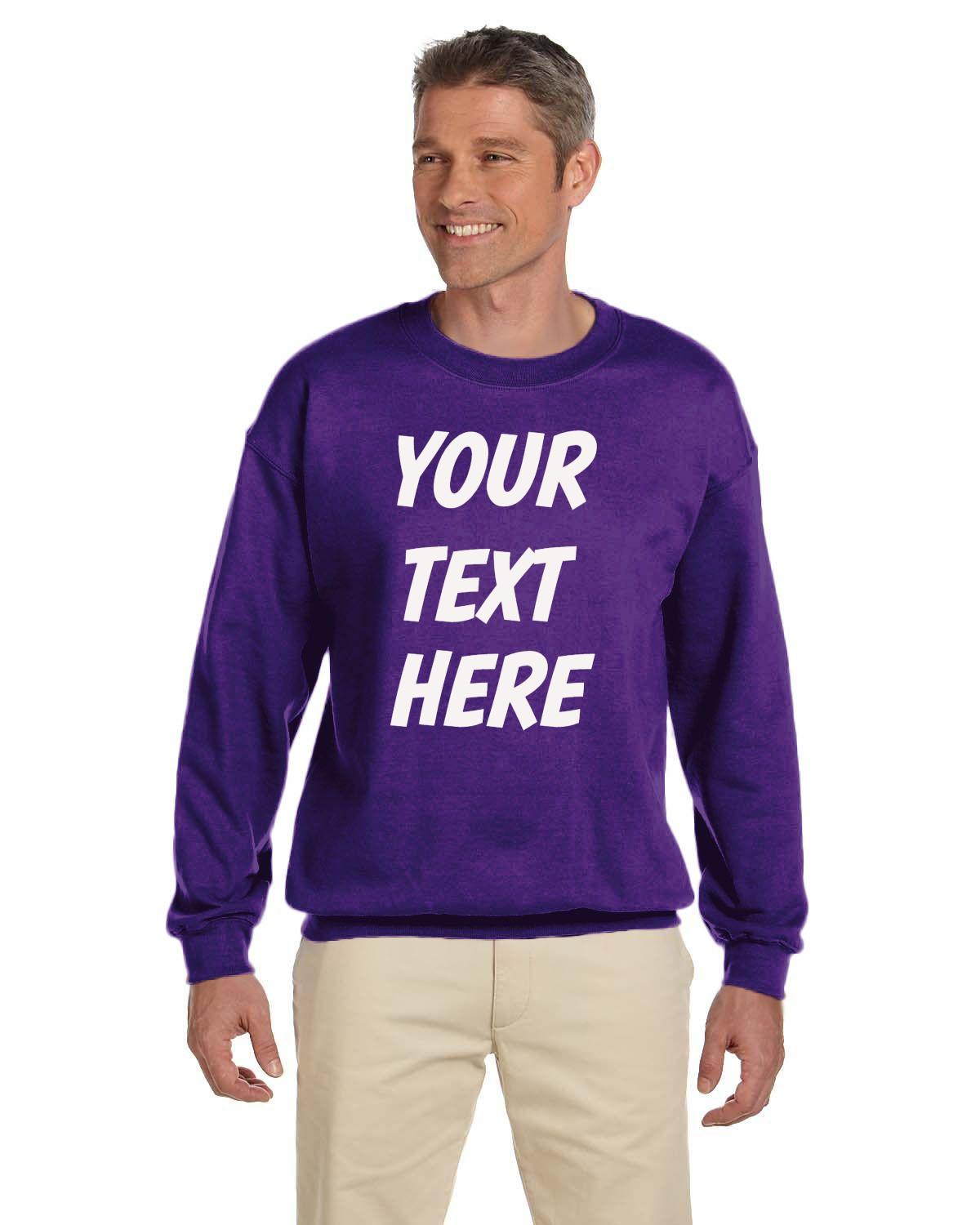 Custom Adult Sweatshirt Personalized Long-Sleeve