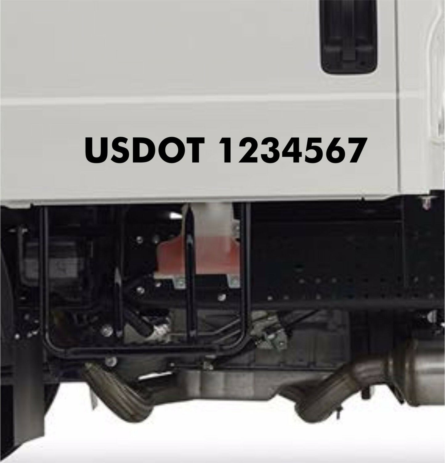 SET of 2 Decals US DOT Number Custom Truck Van Car Decal Vinyl Sticker Vehicle Commercial Signage Business Signs