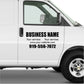 SET of 2 Van Car Truck Custom Vinyl Decal Lettering Door Window Sticker Business Sign Vehicle Commercial Signage