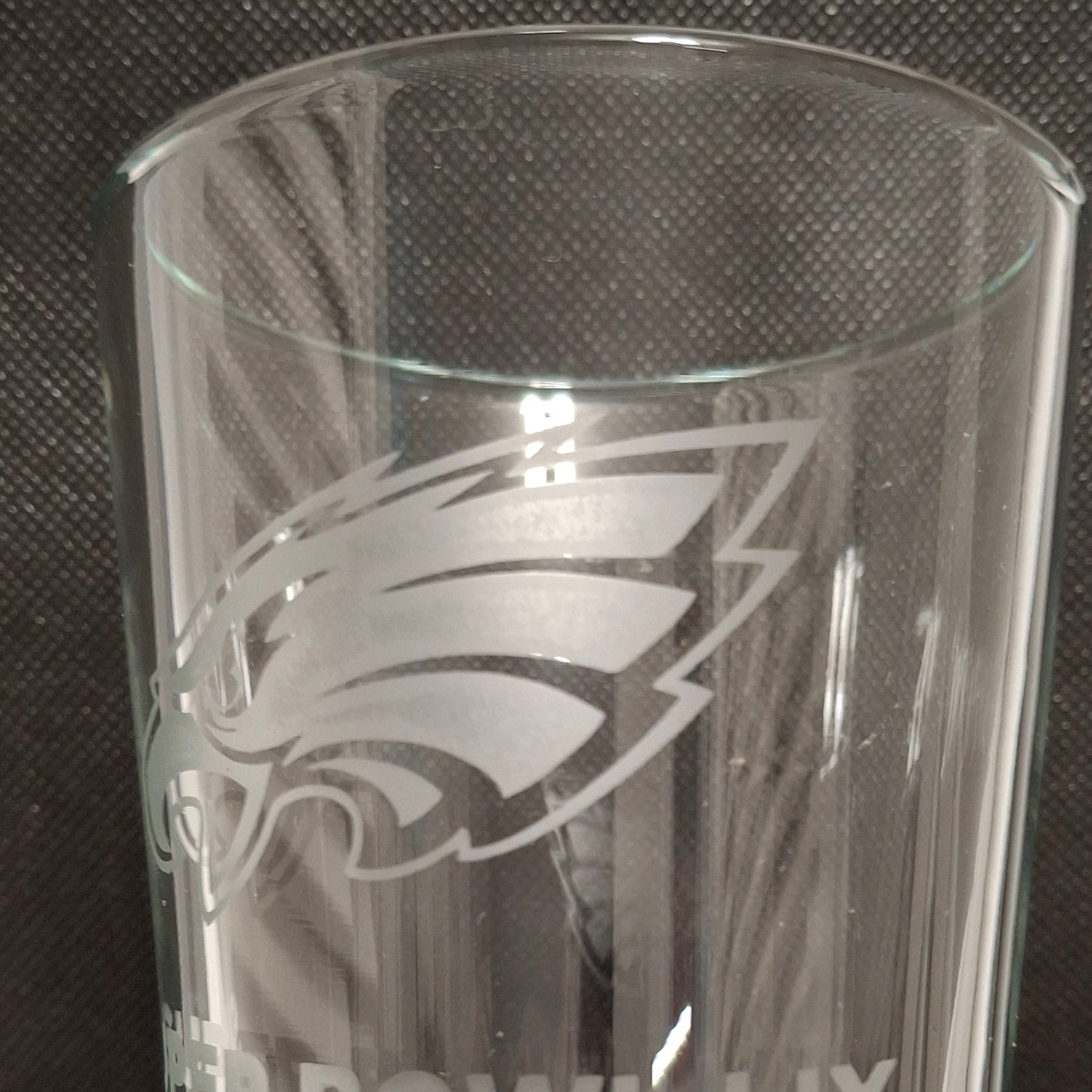 Set Philadelphia Eagles Super Bowl 59 Champions Beer Glasses 2025 Pint Glasses Etched Tumbler Drinkware 16 oz. Cocktail Mixing Glass