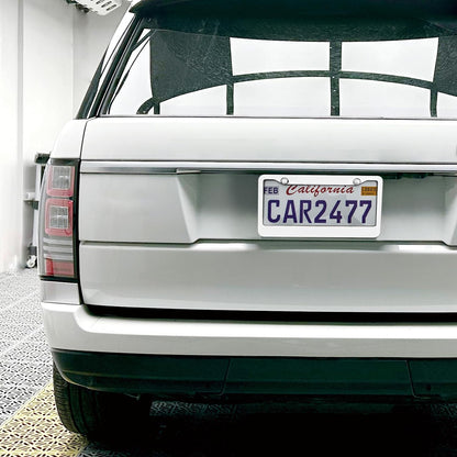 Silver Custom Car License Plate Frame, Silver Aluminum Truck Car Van Decor Vehicle Accessories Auto Parts, Promotional Products