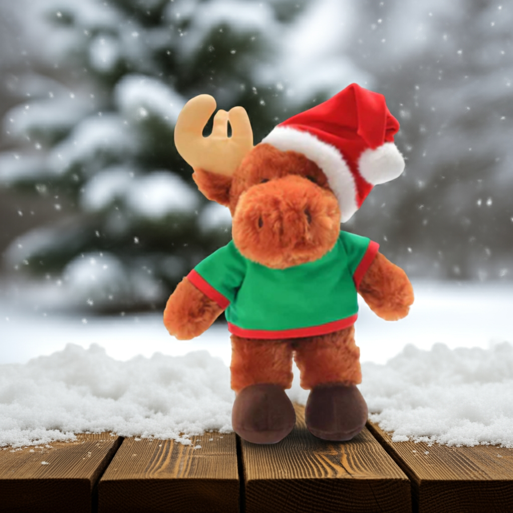 3pcs Personalized Stuffed Moose 12" Custom Stuffed Animals, Your Image, Design, Logo, Text, Promotional Products, Gift Ideas, Personalized Gifts