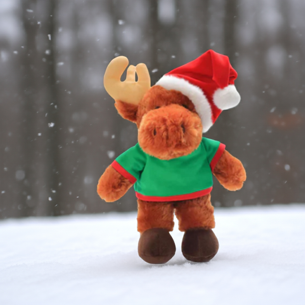 3pcs Personalized Stuffed Moose 12" Custom Stuffed Animals, Your Image, Design, Logo, Text, Promotional Products, Gift Ideas, Personalized Gifts
