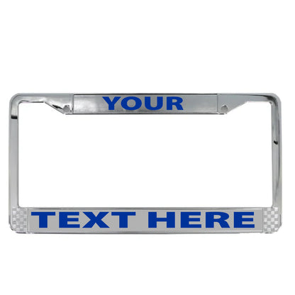 Custom Car License Plate Frame, Chrome Metal Frame, Truck Car Van Decor Vehicle Accessories Auto Parts, Promotional Products, Business Marketing