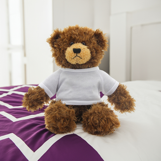 Custom Stuffed Bear with Tee, Your Image, Design, Logo, Text, Promotional Products, Gift Ideas, Personalized Gifts, Custom Stuffed Animals