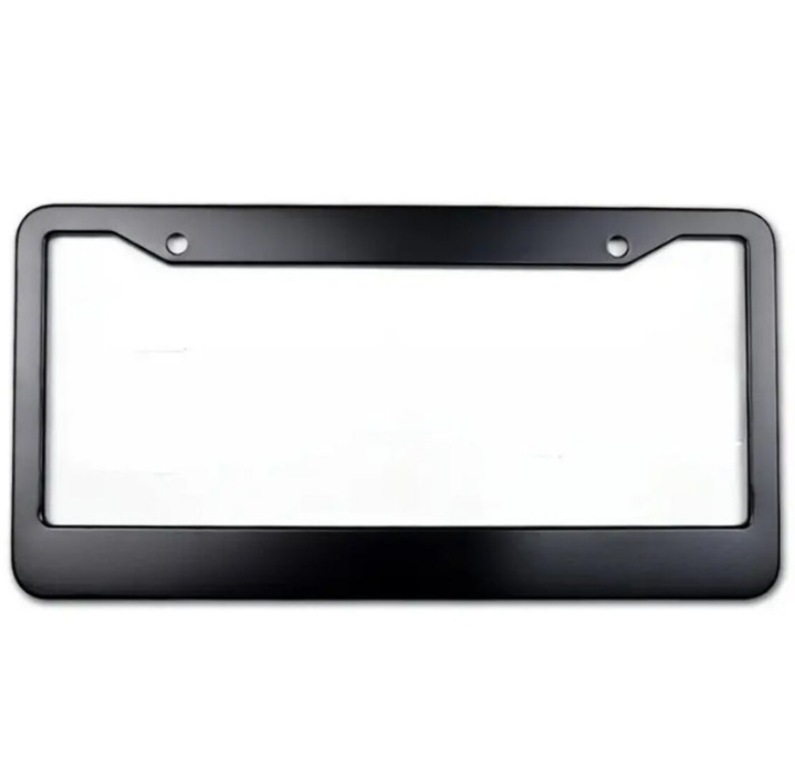 Custom Car License Plate Frame Black Plastic or Aluminum Truck Car Van Décor Vehicle Accessories Auto Parts