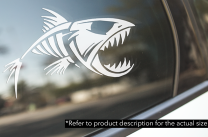 Bonefish Skeleton Vinyl Car Truck Decal Fishing Window Vinyl Sticker Vehicle Accessories Car Decor