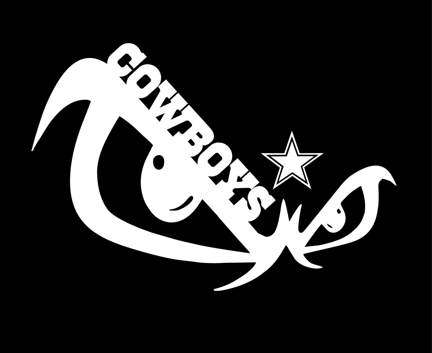 Dallas Cowboys Skull Vinyl Decal Window Sticker Car Accessories Home Decor