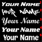 Personalized Name White Vinyl Window Lettering Decal Truck Car Window Sign