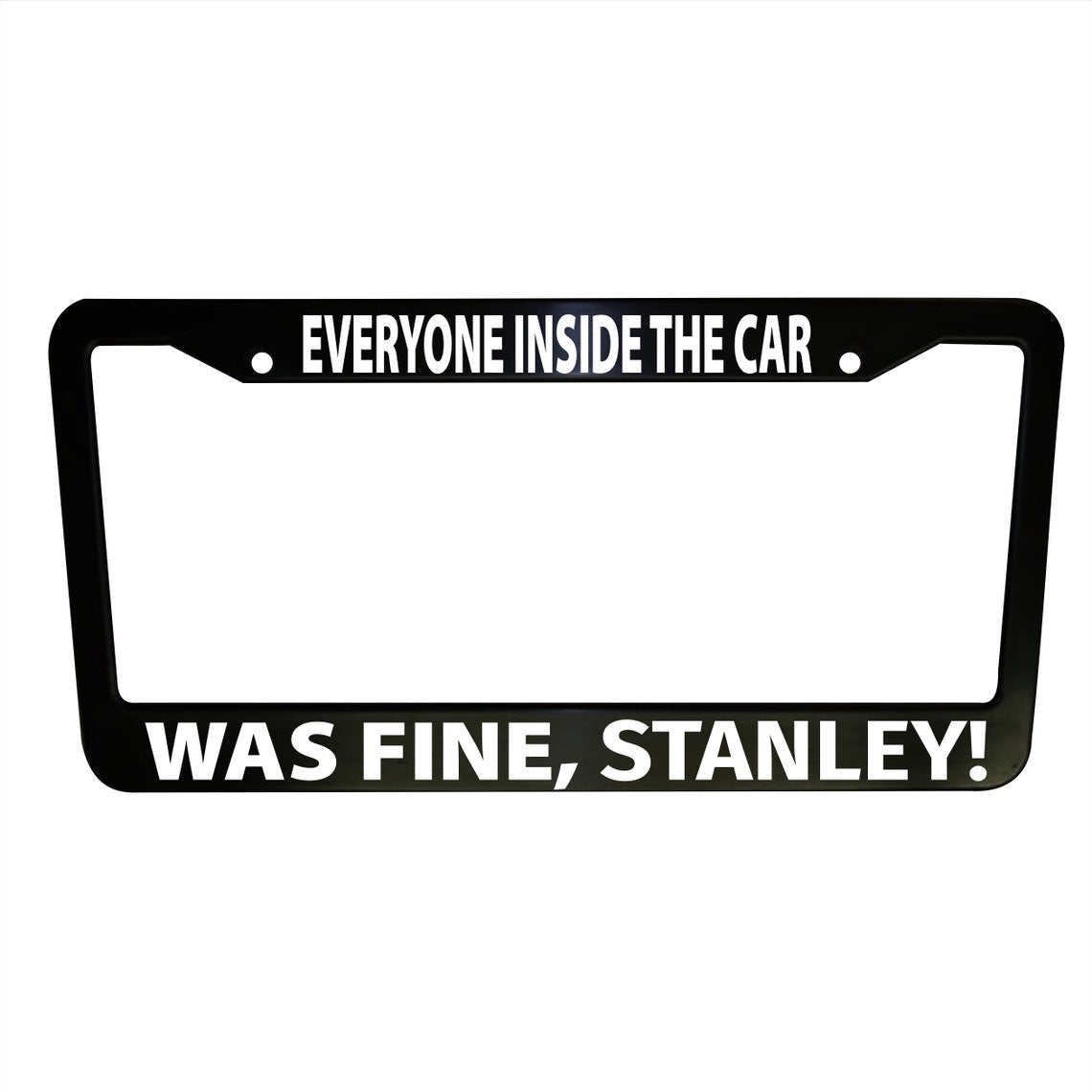 The Office Funny Black Plastic or Aluminum License Plate Frame Truck Car Van Décor Vehicle Accessories New Car Gifts Handmade Holder