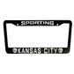 SET of 2 - Sporting KC Kansas City Black Plastic or Aluminum License Plate Frames Truck Car Van Décor Car Accessories New Car Gifts Parts