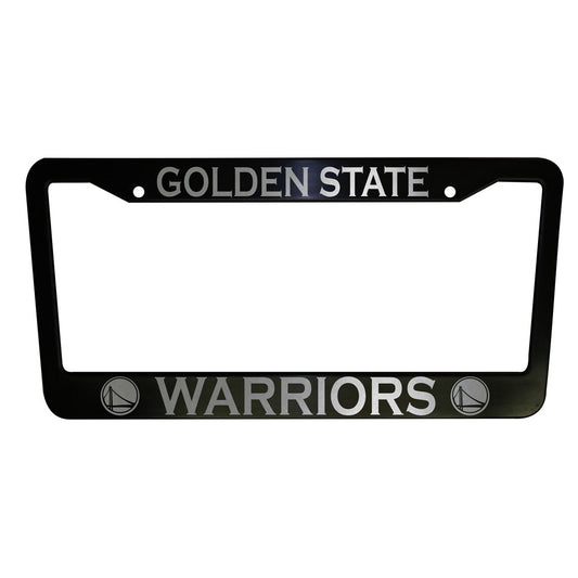 Set of 2 - Golden State Warriors Black Plastic or Aluminum License Plate Frames Truck Car Van Décor Car Accessories New Car Gifts Parts