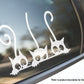 Cats Peeking Decal Cute Pet Lover Vinyl Car Truck Window Vinyl Sticker Vehicle Accessories Car Décor Kitty Stickers