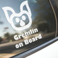 Gremlin On Board Baby Kid Cute Safety Vinyl Decal Auto Truck Window Vinyl Sticker Vehicle Accessories Car Décor Outdoor Weather Proof