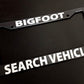 Bigfoot Search Vehicle Funny Car License Plate Frame Black Plastic or Aluminum Truck Car Van Décor Car Accessories New Vehicle Gifts Auto Parts