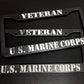 Set of 2 U.S. Marine Corps Veteran Car License Plate Frames Plastic or Aluminum Black Truck Parts Vehicle Accessories Auto Decor