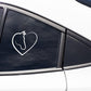 Horse Heart Vinyl Decal  Car Truck Window Vinyl Sticker Vehicle Accessories Car Décor Outdoor Weather Proof