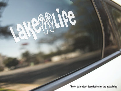 Lake Life Vinyl Decal Auto Truck Window Vinyl Sticker Vehicle Accessories Car Décor Outdoor Weather Proof