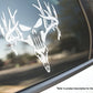 Deer Antlers Punisher Skull Decal Vinyl Car Truck Window Vinyl Sticker Vehicle Accessories Car Décor Outdoor Weather Proof