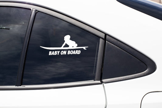 Baby on Board Baby in Car Vinyl Decal Auto Truck Window Vinyl Sticker Vehicle Accessories Car Décor Outdoor Weather Proof