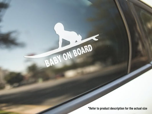 Baby on Board Baby in Car Vinyl Decal Auto Truck Window Vinyl Sticker Vehicle Accessories Car Décor Outdoor Weather Proof