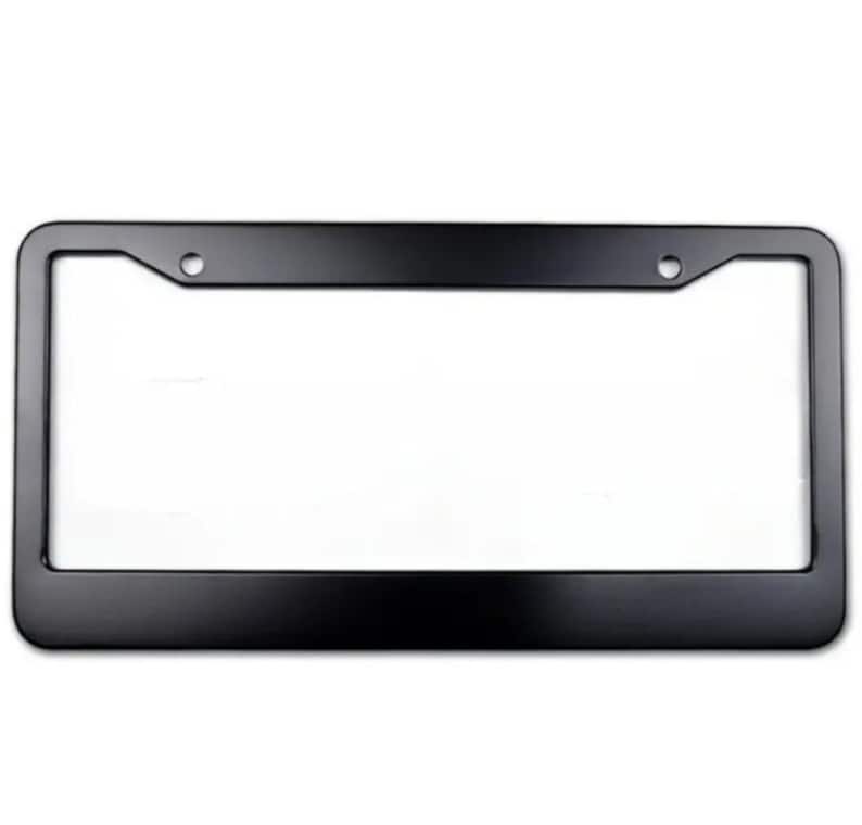 Set of 2 - U.S. Army Proud To Serve Car License Plate Frames Black Plastic or Aluminum Truck Vehicle Van Décor Car Accessories New Car Gifts Sports Car Parts