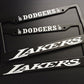 SET of 2 - Los Angeles Dodgers / Lakers Black Plastic or Aluminum License Plate Frames Truck Car Van Décor Accessories New Vehicle Gifts