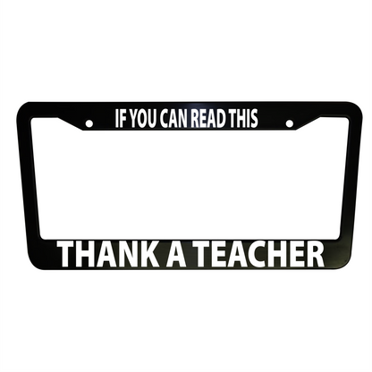 Thank a Teacher License Plate Frame, Patriotic in Black Plastic and Aluminum for Cars and Trucks, We The People are Pissed! Car Accessories (Copy)
