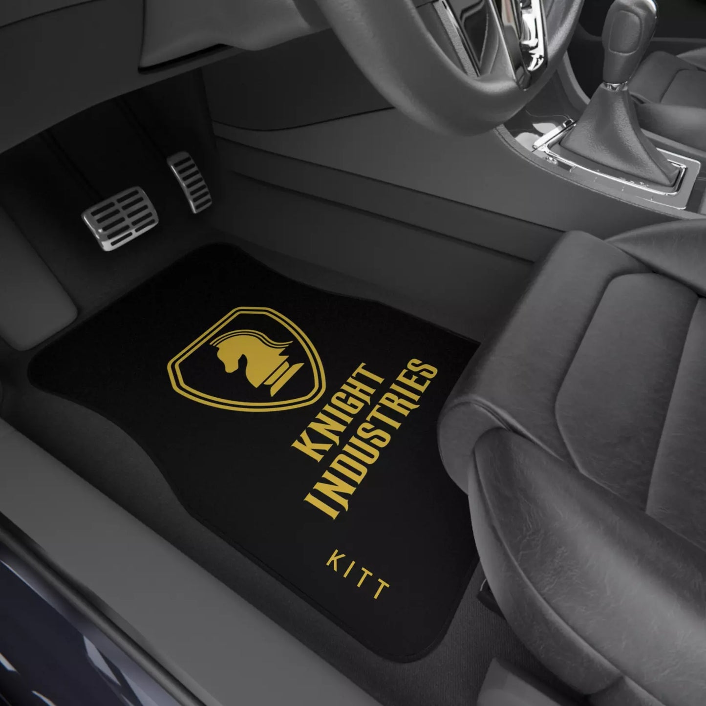 Knight Industries Car Floor Mats, KITT, Knight Rider Themed Car Floor Mats, Car Accessories Auto Parts, Car Floor Rugs