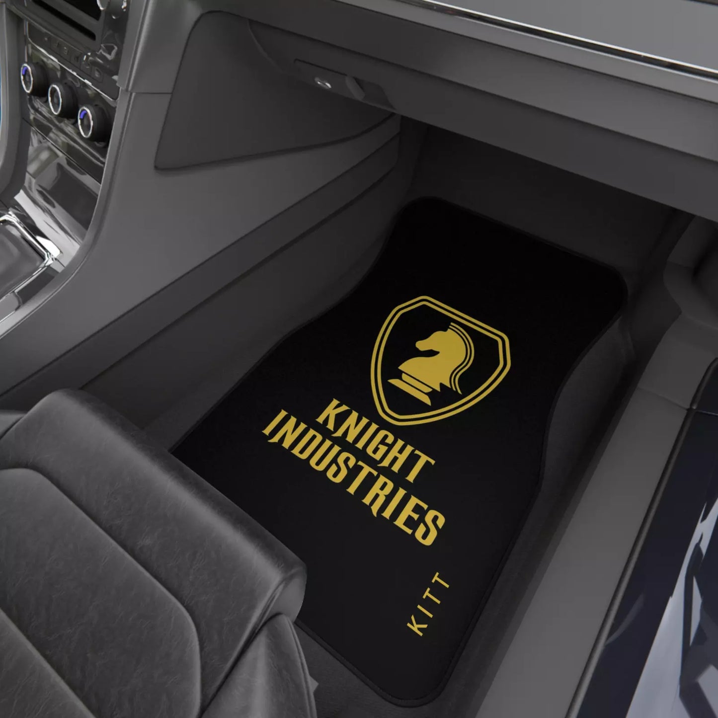 Knight Industries Car Floor Mats, KITT, Knight Rider Themed Car Floor Mats, Car Accessories Auto Parts, Car Floor Rugs