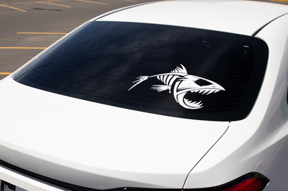 Bonefish Skeleton Vinyl Car Truck Decal Fishing Window Vinyl Sticker Vehicle Accessories Car Decor