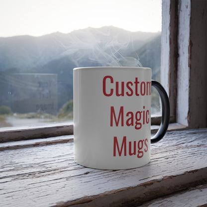 Custom Magic Mugs Color Morphing Mug 11oz Coffee Cups Promotional Products Gifts