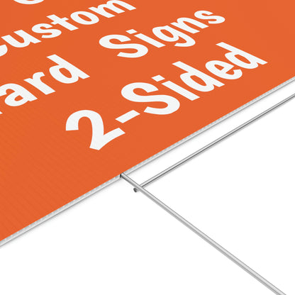 Custom 2-Sided Yard Signs Free Stakes Commercial Signs Personalized Lawn Sign Promotional Products Garage Sale